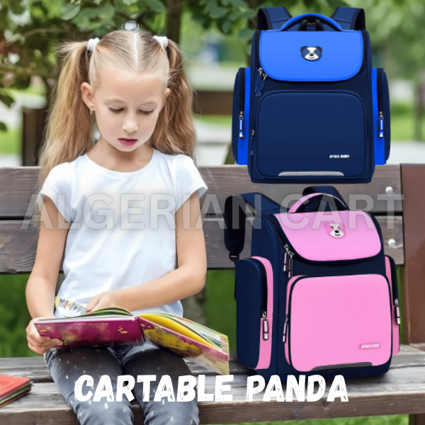 Pack 3 x 1 Panda Scolaire™ – Kit Complet Enfant : Cartable + Trousse + Lunch Box